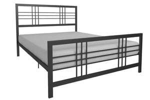 DHP Burbank Metal Queen Bed - Black