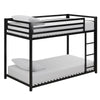 DHP Miles Metal Twin/Twin Bunk Bed - Black