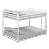 DHP Miles Metal Full-Over-Full Bunk Bed - White