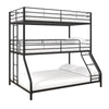 DHP Everleigh Triple Metal Twin/Twin/Full Bunk Bed - Black