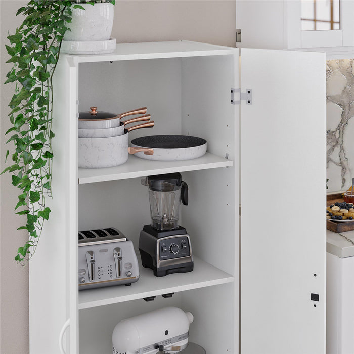 Ameriwood Home 60\" 2-Door Storage Cabinet - White