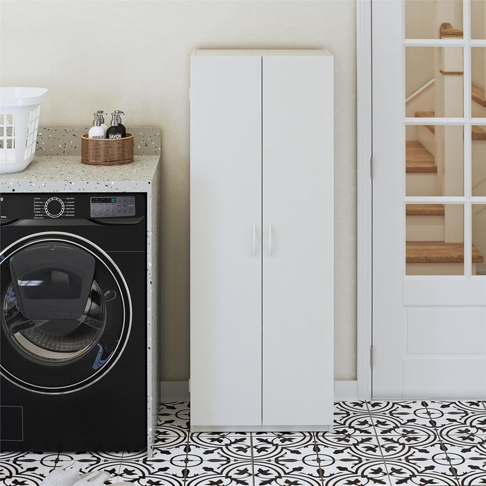 Ameriwood Home 60\" 2-Door Storage Cabinet - White