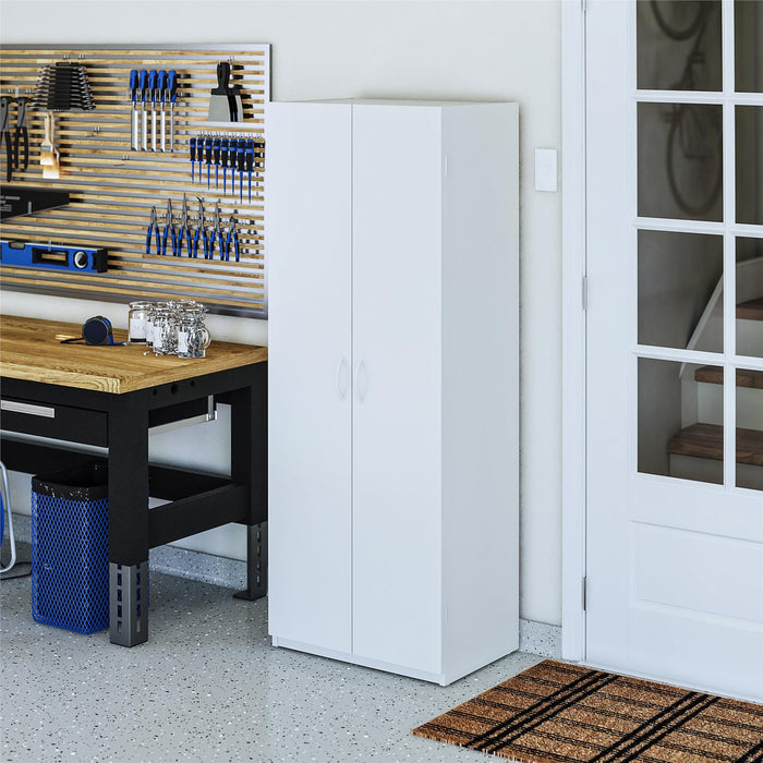 Ameriwood Home 60\" 2-Door Storage Cabinet - White