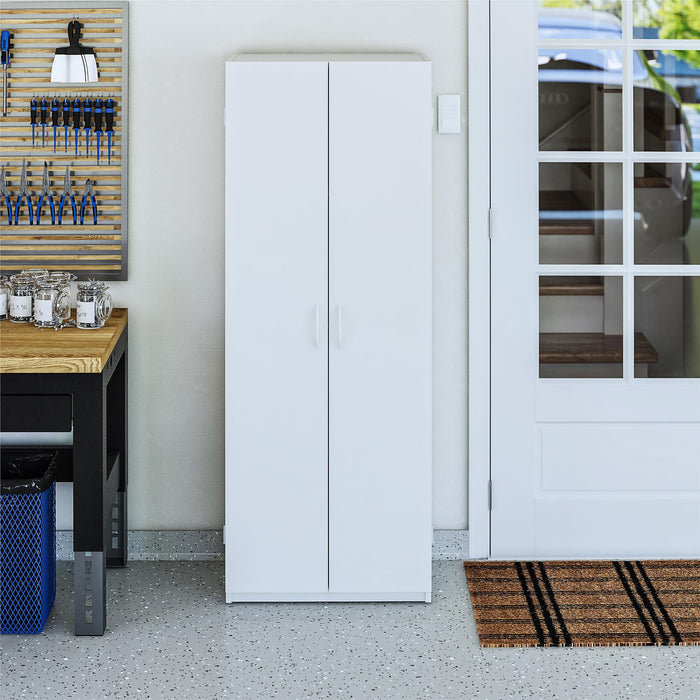Ameriwood Home 60\" 2-Door Storage Cabinet - White