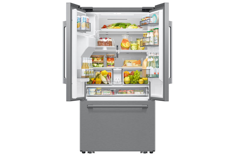 Samsung Bespoke AI 35.88” 29 Cu. Ft. French Door Refrigerator – Fingerprint Resistant Stainless Steel  - RF70H30GERAA