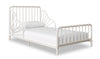 Little Seeds Quinn Whimsical Metal Toddler Bed - White