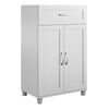 Ameriwood Home Lory Framed 2-Door/1-Drawer Base Cabinet - Dove Grey