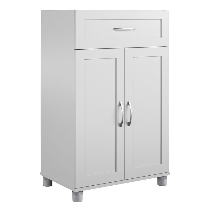 Ameriwood Home Lory Framed 2-Door/1-Drawer Base Cabinet - Dove Grey
