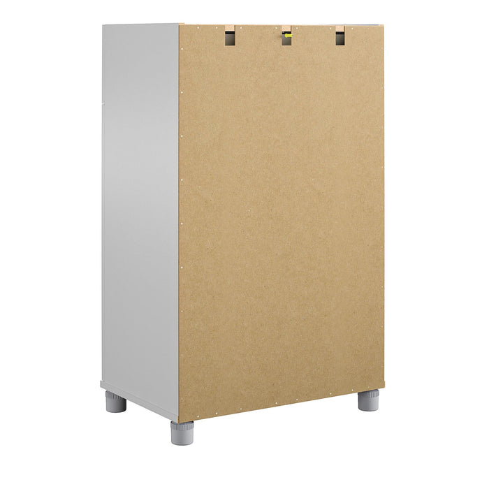 Ameriwood Home Lory Framed 2-Door/1-Drawer Base Cabinet - Dove Grey