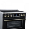 Forno Maximus 36 Inch Induction Range, Black, 5.36 cu.ft. - FFSIN0968-36BLK Electric Range | Cuisiniere a induction Maximus 36 pouces, noir, 5,36 pi³ - FFSIN0968-36BLK