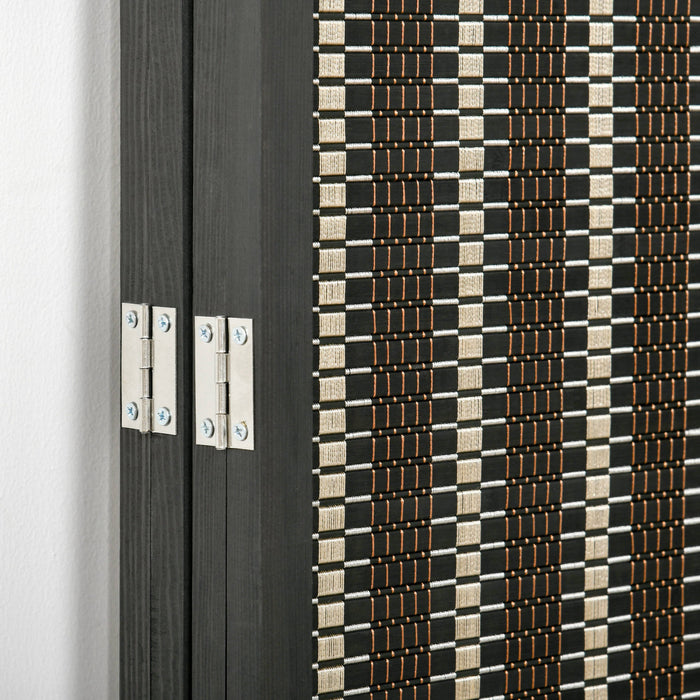 Homcom 4-panel Bamboo Room Divider Privacy Screen 6ft