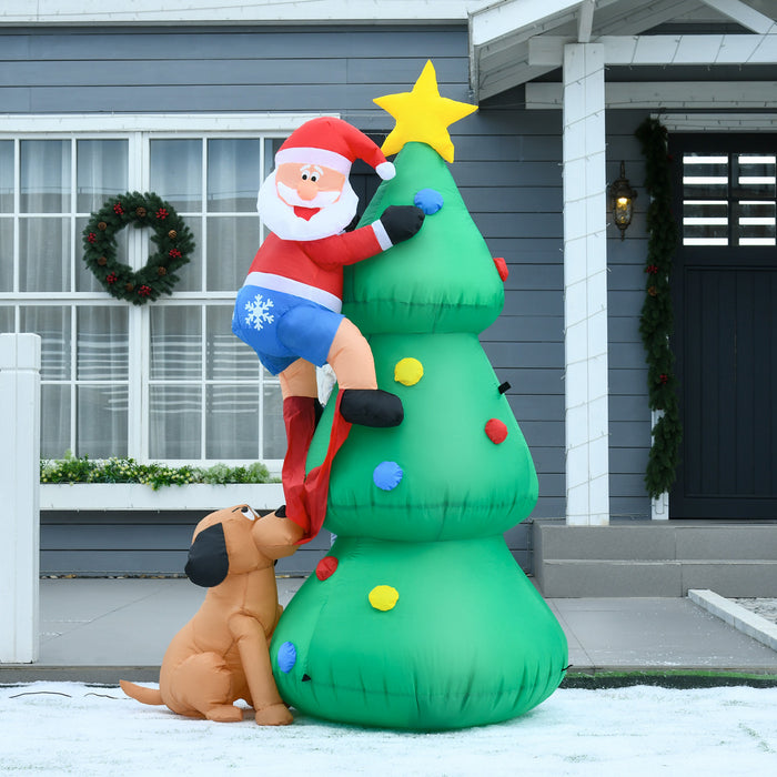 Homcom 6ft Inflatable Christmas Tree Decoration