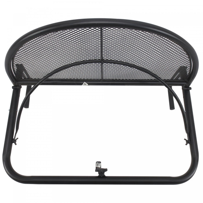 Outsunny Adjustable Balcony Hanging Railing Table, Black