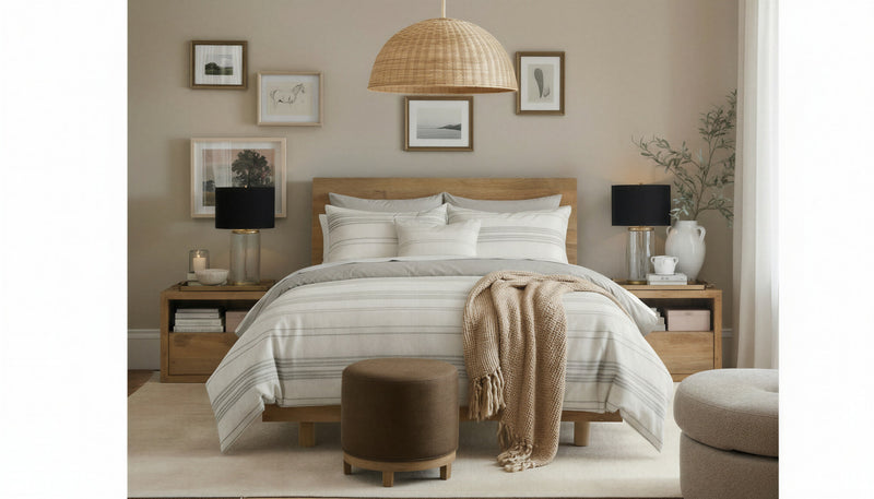 Linden 5-Piece Queen/Double Clipped Jacquard Comforter Set 