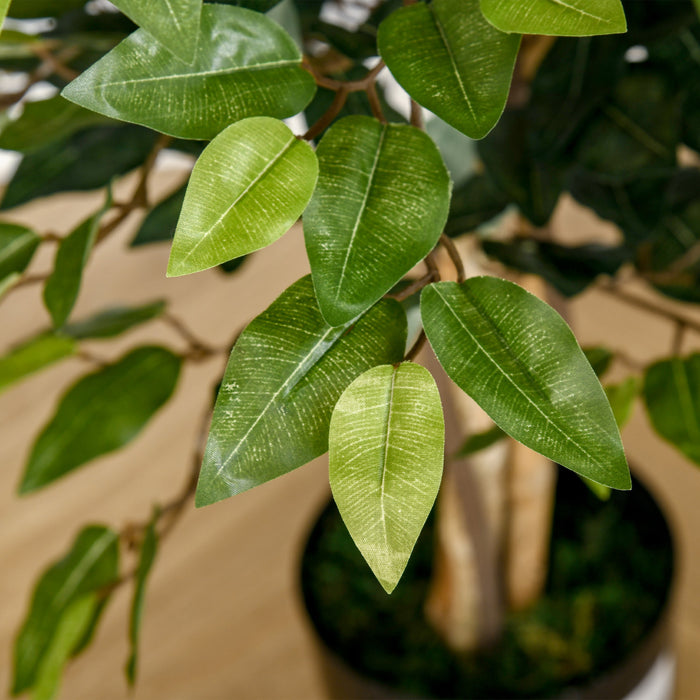 HOMCOM 5FT Artificial Ficus Tree for Indoor Decoration
