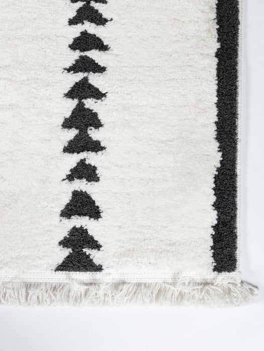 Zelda Contemporary 9'10\" x 12'10\" Area Rug in Ivory Indoor Area Rug