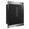 Forno Maderno 60 Inch Convertible Refrigerator/Freezer in Black, Trim Grill, 27.2 cu.ft - FFFFD1722-60SG-BLK | Maderno Refrigerateur/congelateur convertible de 60 po, noir, grille decorative, 27,2 pi³ - FFFFD1722-60SG-BLK