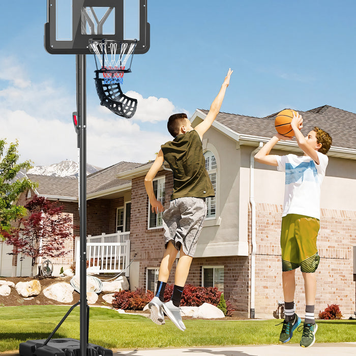 Soozier Basketball Rebounder With 360° Rotatable Return Chute, Black