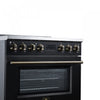 Forno Torino 36 Inch Black Induction Range, 5.36 cu.ft - FFSIN0936-36BLK Electric Range | Cuisiniere a induction Torino 36 pouces noire, 5,36 pi³ - FFSIN0936-36BLK