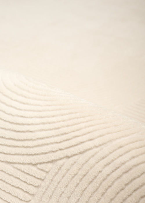 Elion Contemporary Cream Washable Rug 9'0\" x 12'0\" Indoor Area Rug