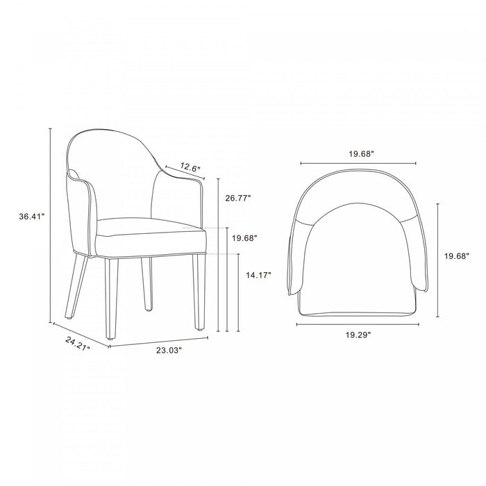 Hillman Modern 8-Piece Dining Chair Set in Light Gray