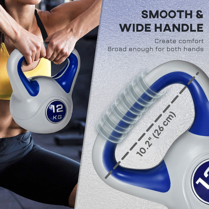 Soozier 26 lb Soft Kettlebell, Sand Filled Weight, Dark Blue