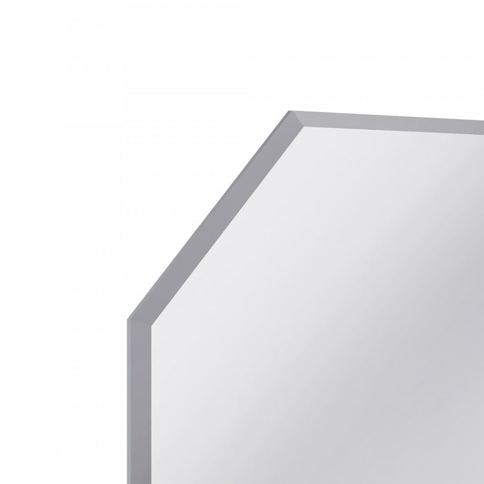 Forge 22 Inch Frameless Octagonal Mirror In Chrome