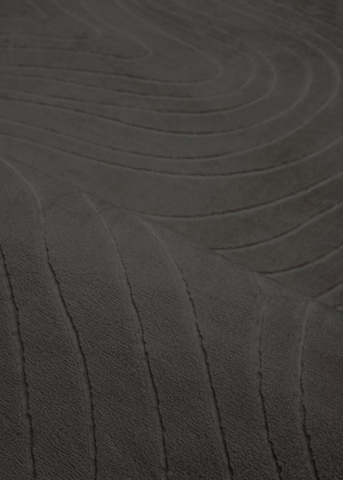 Somos Contemporary Charcoal Washable Rug 2'8\" x 8'0\" Indoor Area Rug
