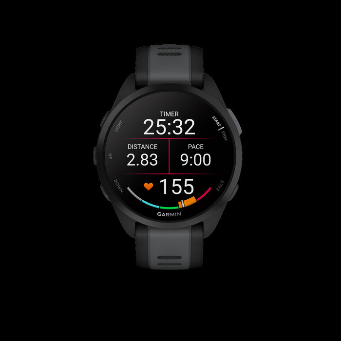 Garmin Forerunner 165 Music - Black/slate, Amoled, Gps, Music, Health Tracking, 11d Battery