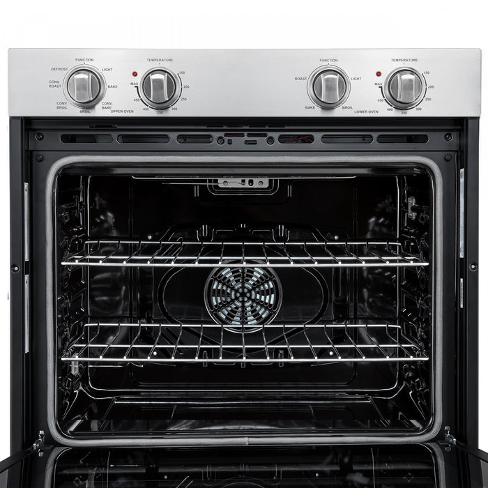 Forno Vomero 30 Inch Electric Double Wall Oven in Stainless Steel, 5 cu. ft. Convection Oven - FBOEL1324-30