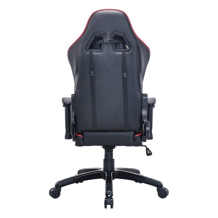 TygerClaw High Back Gaming Chair for Maximum Comfort in Red Office Chair