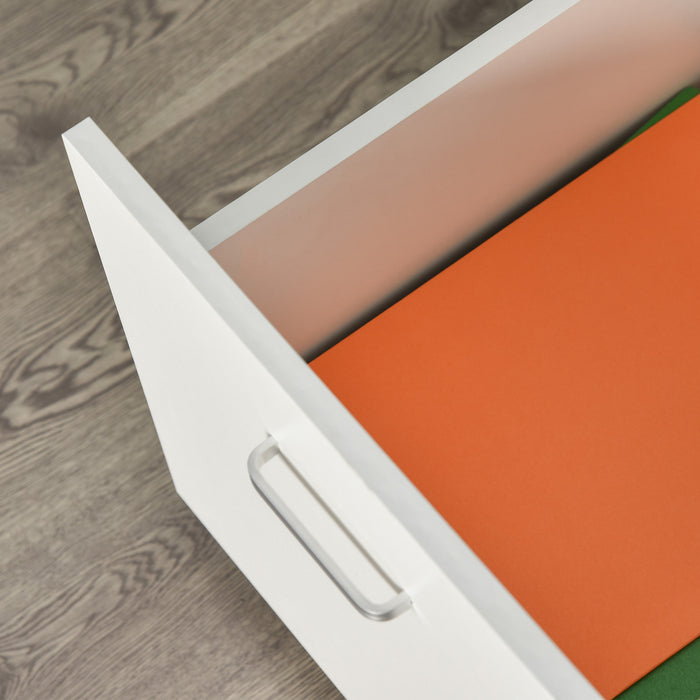 Vinsetto Locking Rolling File Cabinet With 2 Drawers
