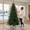 HOMCOM 7ft Artificial Christmas Tree with Foldable Metal Base, Green
