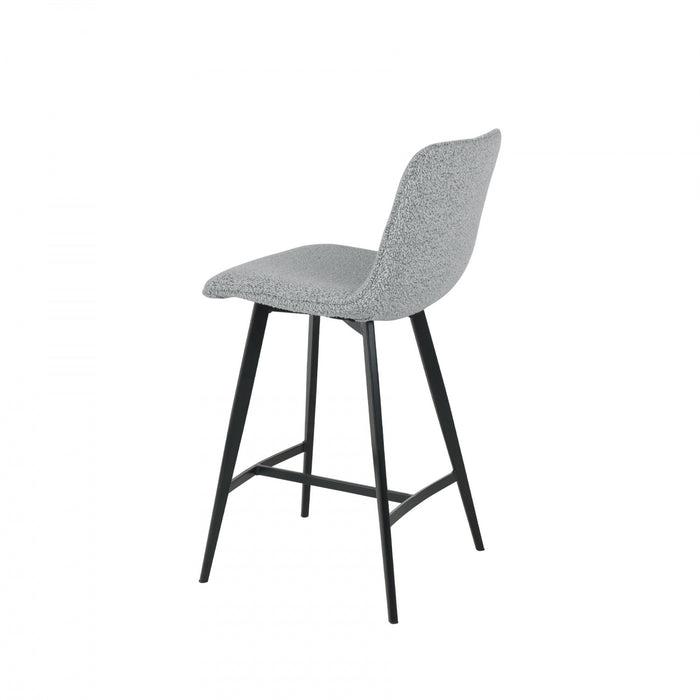 Corbin Mid Grey Upholstered Bar Stool (Set of 2)