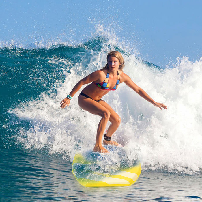 Goplus Body Board 33'' Super Lightweight Surfing Board W/ Leash Xpe Deck Eps Core