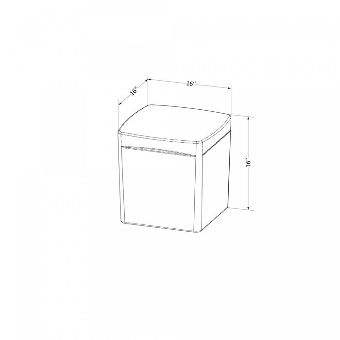 Dalya Square Outdoor Side Table - Greige