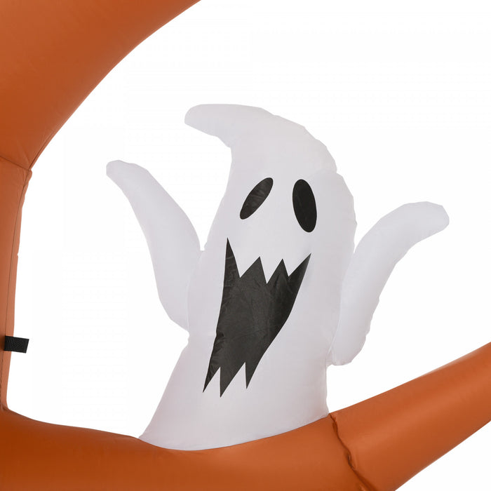 Outsunny 9ft Inflatable Halloween Haunted Pumpkin Tree W/ Leds