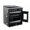 Forno Torino French Door 30 Inch Black Induction Range, 4.32 cu.ft. - FFSIN0950-30BLK Electric Range | Cuisiniere a induction Torino de 30 po, noire, avec portes francaises, 4,32 pi³ – FFSIN0950-30BLK