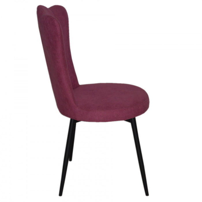 Genevra Pink Velvet Accent Dining Chair (Set of 2)