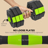 Soozier 6-in-1 Adjustable Dumbbell Set, 66lbs Free Weights Set, Green