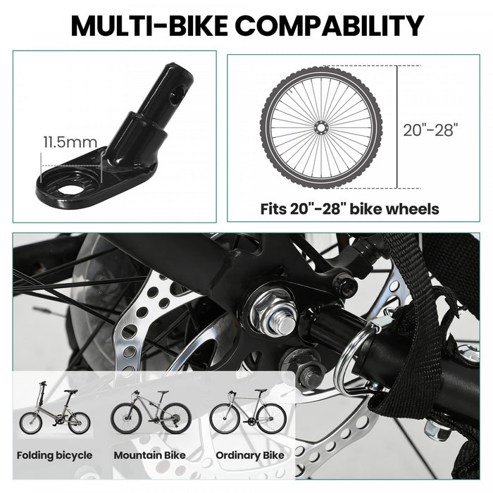 Soozier Bike Trailer, Bike Cargo Trailer with Quick Release 16\" Wheels