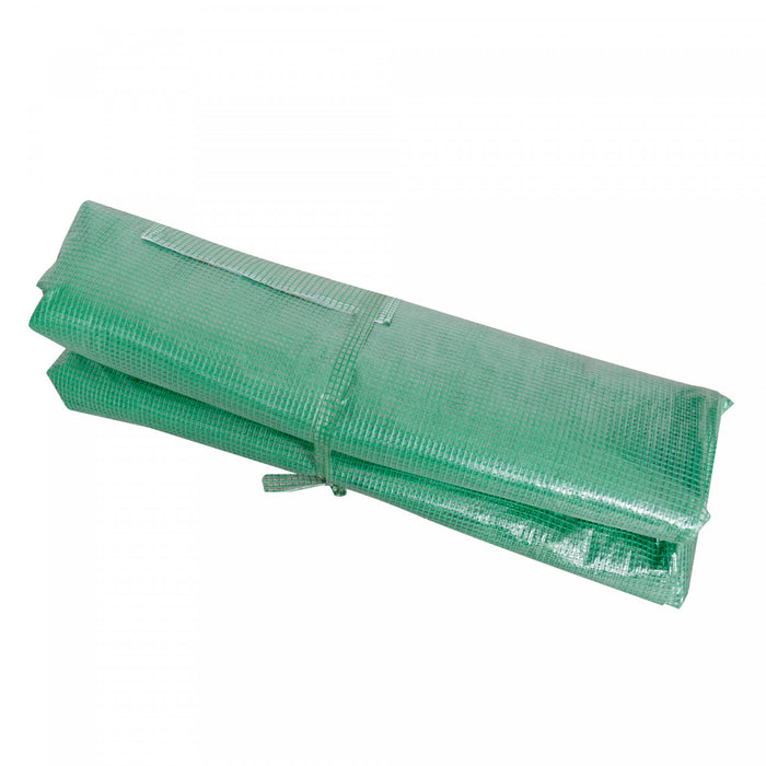 Outsunny Greenhouse Replacement Cover For 11.4' X 9.8' X 6.6' Walk-in Tunnel Pe Hot House Plastic Cover With Zipper Door And 6 Roll Up Windows, Green (frame Not Included)