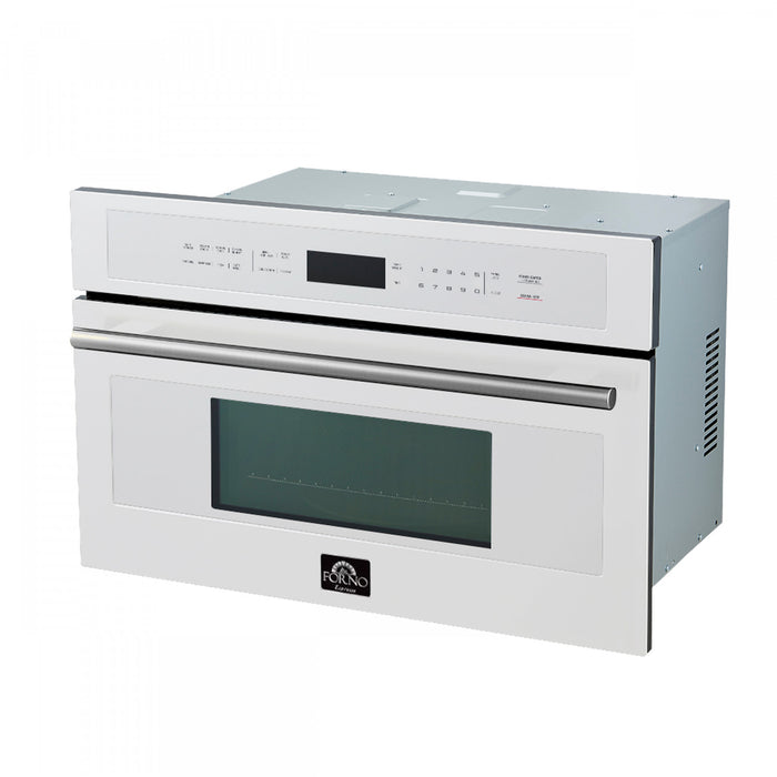 Forno Oliena Espresso White 30-Inch Built-In Microwave, 1.6 cu.ft - FMWDR3093-30WHT