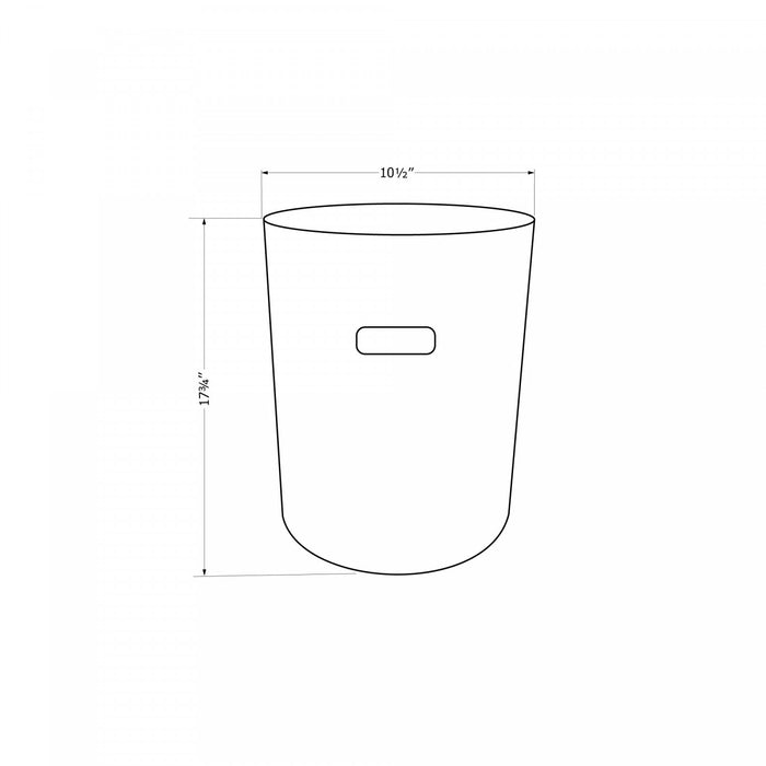 Amalfi Cylindrical Patio Chairside Table - Greige
