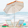 Costway 6.5FT Patio Beach Umbrella Sun Shade Tilt Carry Bag