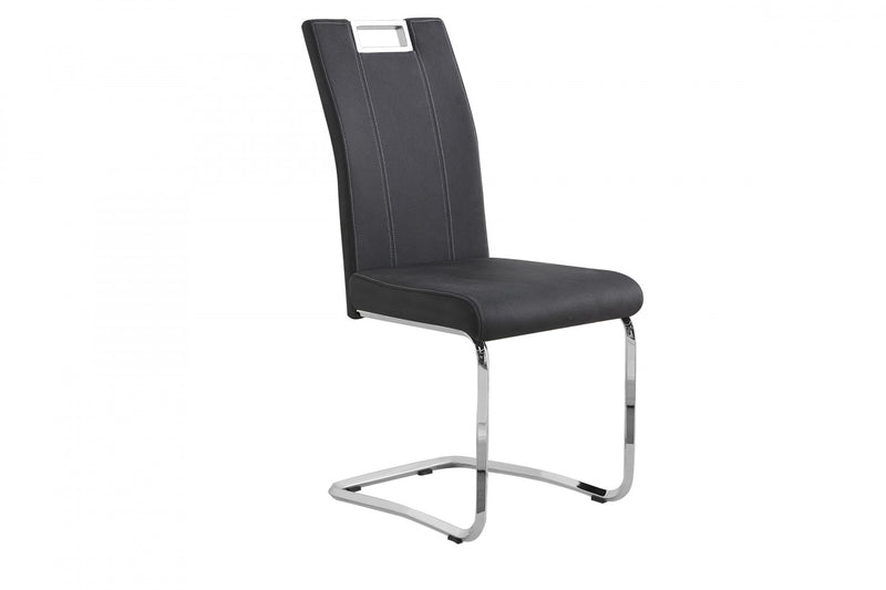 Paladin Dining Chair Grey Fabric (set Of 2)