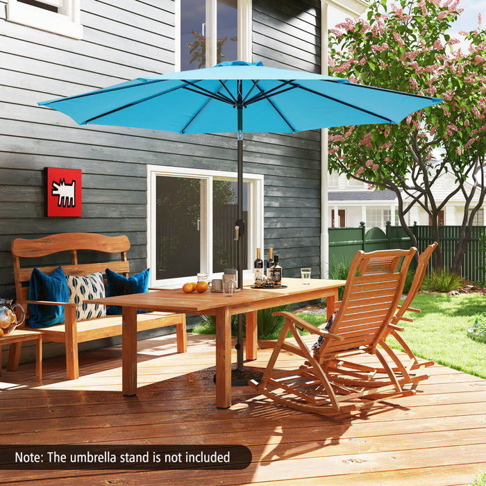 Costway 10ft Patio Umbrella Outdoor W/ 59 LBS Heavy-Duty Round Umbrella Stand