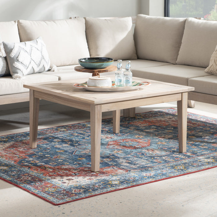 Teagon Square Outdoor Patio Coffee Table - Natural