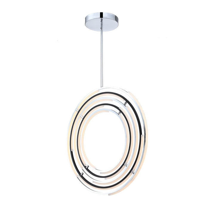 Trilogy Collection 32\" Integrated LED Pendant - Polished Nickel