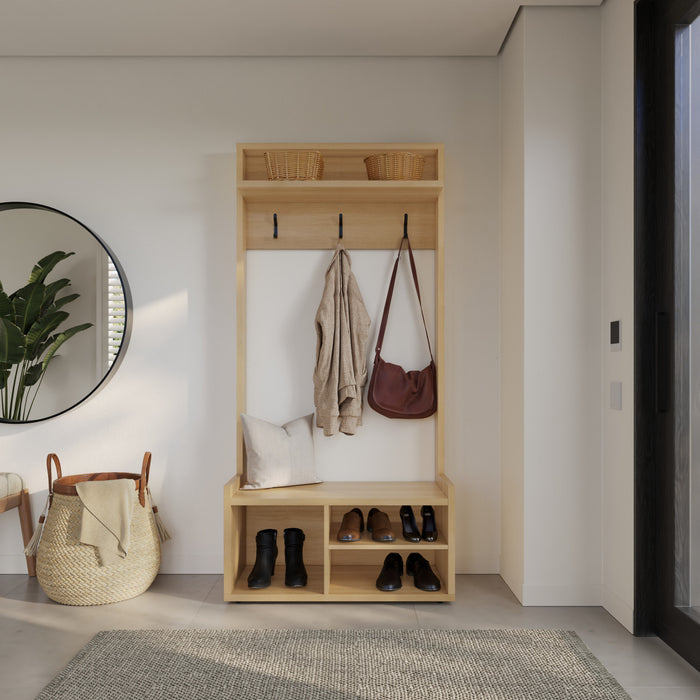 Porto Entryway Hall Tree Coat Rack